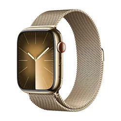 Умные часы Apple Watch Series 9 45mm GPS + Cellular Gold Stainless Steel Case Milanese Loop