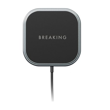 Автомобильный держатель магнитный Breaking C2 MagSafe 20W с беспроводной зарядкой (зажим) чёрный - 3