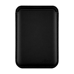 Кардхолдер uBear Leather Shell Case для Apple iPhone кожа, чёрный