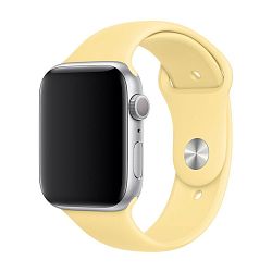 Спортивный ремешок для Apple Watch 38 / 40 / 41 / 42mm фторэластомер "лимонный мусс"