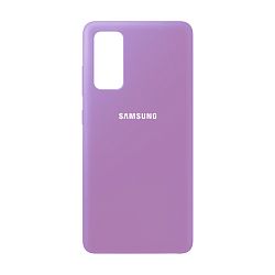 Клип-кейс (накладка) Silicone cover закрытый для Samsung Galaxy S20 FE силикон, лавандовый