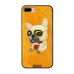 Клип-кейс (накладка) Nimmy для Apple iPhone 7 Plus / 8 Plus текстиль, жёлтый с собакой