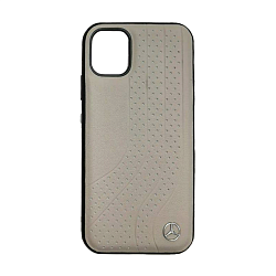 Клип-кейс (накладка) CG Mobile Mercedes-Benz для Apple iPhone 12 Mini кожа, серый