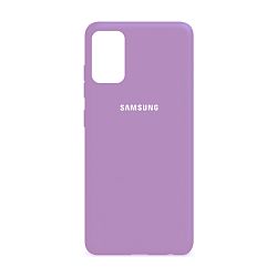 Клип-кейс (накладка) Silicone cover закрытый для Samsung Galaxy A03s силикон, лавандовый