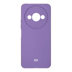 Клип-кейс (накладка) Silicone cover закрытый для Xiaomi Redmi A3 / Poco C61 силикон, лавандовый