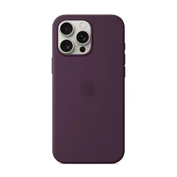 Клип-кейс (накладка) Apple Silicone Case MagSafe для Apple iPhone 16 Pro Max силикон, Plum