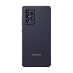 Клип-кейс (накладка) Samsung Silicone cover для Samsung Galaxy A52 силикон, чёрный