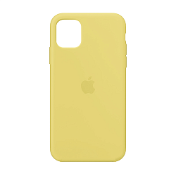 Клип-кейс (накладка) Apple Silicone Case закрытый для Apple iPhone 11 силикон, жёлтый