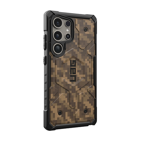 Клип-кейс (накладка) UAG Pathfinder Magsafe для Samsung Galaxy S24 Ultra поликарбонат, "тёмная земля" камуфляж - 2