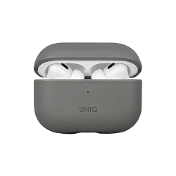 Кобура UNIQ Lyden DS для Apple AirPods Pro 2 искусственная кожа, серо-чёрный