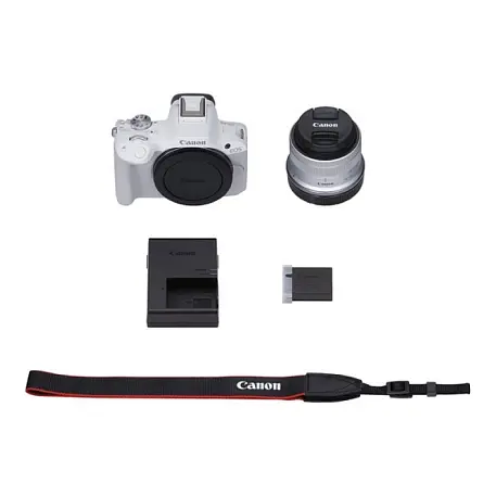 Фотоаппарат Canon EOS R50 Kit RF-S 18-45mm F4.5-6.3 IS STM белый - 6
