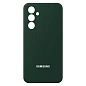 Клип-кейс (накладка) Silicone cover закрытый для Samsung Galaxy S24 FE силикон, тёмно-зелёный