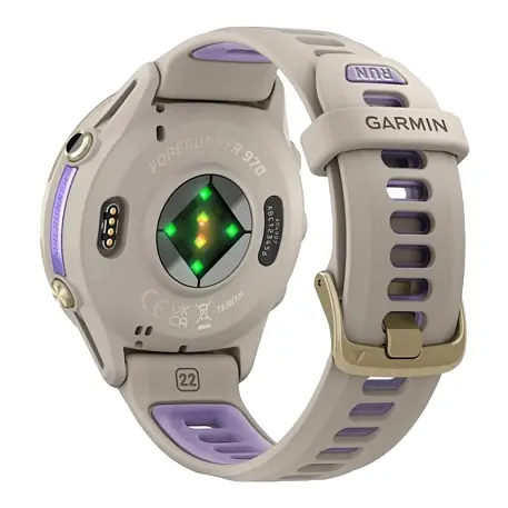 Умные часы Garmin Forerunner 970 "золотой титан" (индиго ремешок) - 5