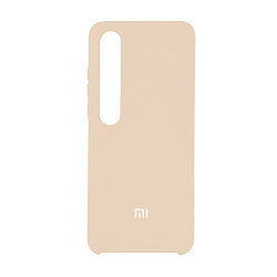Клип-кейс (накладка) Silicone cover для Xiaomi Mi 10 / Mi 10 Pro силикон, бежевый