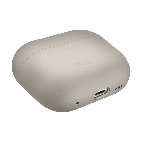 Кобура UNIQ Lino для Apple AirPods Pro 2 поликарбонат, силикон, бежевый - 2