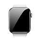 Защитное стекло WIWU H9 WI-JD106 3D для Apple Watch 45mm, черная рамка