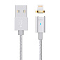 Дата-кабель Hoco U16 Magnetic Lightning 1.2 м, серебристый
