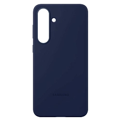 Клип-кейс (накладка) Silicone cover закрытый для Samsung Galaxy S25 FE силикон, тёмно-синий