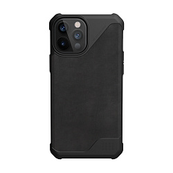 Клип-кейс (накладка) UAG Metropolis LT для Apple iPhone 12 Pro Max полиуретан, кожа, чёрный