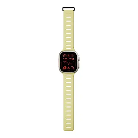 Ремешок Native Union Active Band для Apple Watch 44 / 45 / 46 / 49mm силикон жёлтый, серый - 3