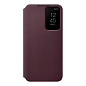 Чехол-книжка Samsung Smart Clear View Cover для Samsung Galaxy S22 полиуретан, поликарбонат, бургунди