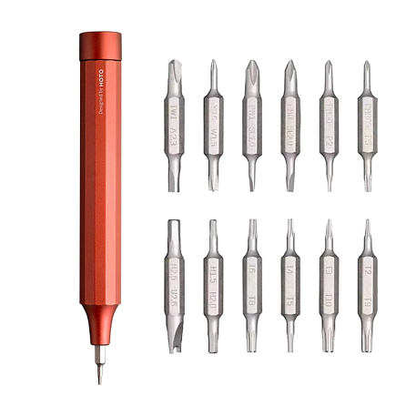 Отвертка с насадками Xiaomi HOTO Precision Screwdriver Kit (24 предметов) красный - 2
