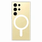 Клип-кейс (накладка) Clear Frame MagSafe для Samsung Galaxy S24 Ultra пластик, силикон, прозрачный