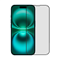 Защитное стекло 3D Luxury для Apple iPhone 15 / 16, черная рамка