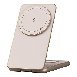 Беспроводное зарядное устройство VLP Alum Power Pro 3 in 1 15 Вт "пустынный титан"