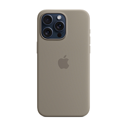 Клип-кейс (накладка) Apple Silicone Case MagSafe для Apple iPhone 15 Pro Max силикон, Clay