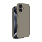 Клип-кейс (накладка) Deppa Liquid Silicone Magsafe для Apple iPhone 16 силикон, серый