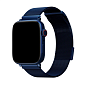 Миланский сетчатый браслет UNIQ Dante для Apple Watch 44 / 45 / 46 / 49mm сталь (Уценка) синий (хорошее состояние, поцарапаны крепления)