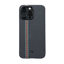 Клип-кейс (накладка) Pitaka Fusion Weaving MagEZ Case 3 для Apple iPhone 14 Pro кевлар (арамид), "рапсодия"