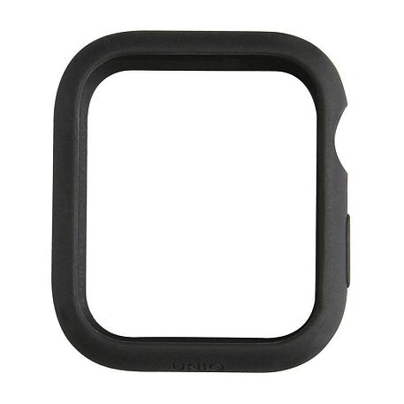 Чехол-бампер UNIQ Lino для Apple Watch 44mm силикон, чёрный - 2