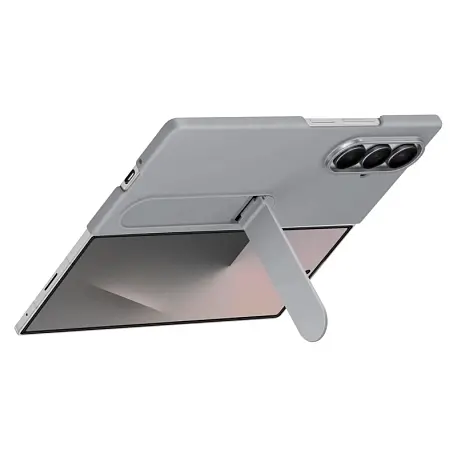 Клип-кейс (накладка) Samsung Silicone Case для Samsung Galaxy Z Fold 7 силикон, серый - 4