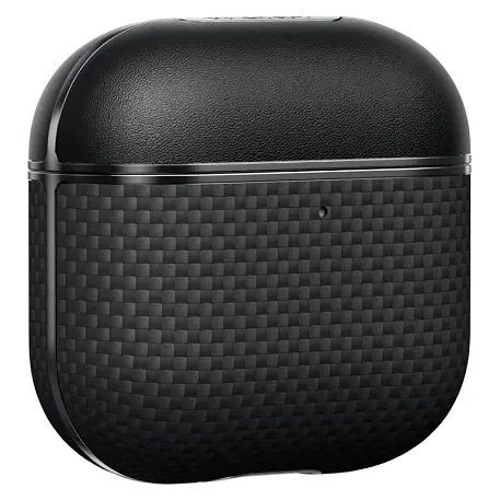 Кобура Pitaka MagEZ Case для Apple AirPods 4 кевлар (арамид), чёрно-серый (клетка) (APM2404) - 3
