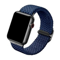 Плетёный монобраслет UNIQ Aspen для Apple Watch 42 / 44 / 45 / 49mm нейлон синий