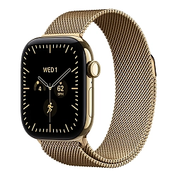 Умные часы Apple Watch Series 12 42mm GPS + Cellular Radiant Gold Titanium Case Radiant Gold Milanese Loop