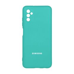 Клип-кейс (накладка) Silicone cover для Samsung Galaxy M52 силикон, бирюзовый