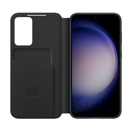Чехол-книжка Samsung Smart View Wallet Case для Samsung Galaxy S23 Plus полиуретан, поликарбонат, чёрный - 3