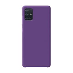 Клип-кейс (накладка) Silicone cover (без лого) для Samsung Galaxy A51 силикон, фиолетовый