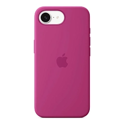 Клип-кейс (накладка) Silicone Case MagSafe для Apple iPhone 16e / 17e силикон, фуксия