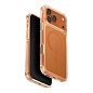 Клип-кейс (накладка) UNIQ Lifepro Xtreme MagSafe для Apple iPhone 17 Pro Max полиуретан, прозрачный с оранжевым
