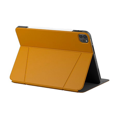 Чехол-книжка UNIQ Ryze для Apple iPad Pro 11" (2020 / 2022) / Apple iPad Air 10.9 (2020 / 2022) (Уценка) оранжевый (хорошее состояние, небольшой участок с изменением цвета от линьки под застежкой) - 5
