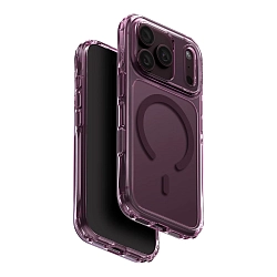 Клип-кейс (накладка) UNIQ Lifepro Xtreme MagSafe для Apple iPhone 18 Pro / 17 Pro полиуретан, бургунди