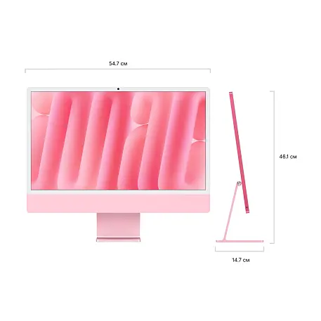 Моноблок Apple iMac 24" M4 (10-core GPU) 16 ГБ, 256 ГБ (MWV43), розовый - 4