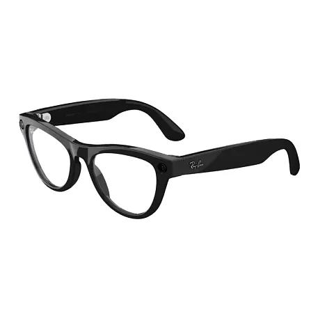 Умные очки Ray-Ban Skyler Gen 2 Shiny Black, Clear/Graphite Green, (52-20-150mm) - 2
