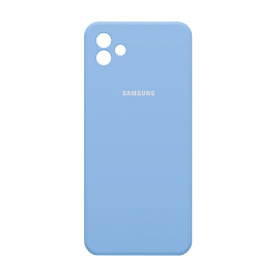 Клип-кейс (накладка) Silicone cover закрытый для Samsung Galaxy A05 силикон, голубой