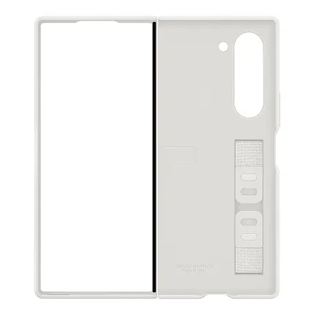 Клип-кейс (накладка) Samsung Silicone Case для Samsung Galaxy Z Fold 6 силикон, белый - 6