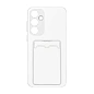 Клип-кейс (накладка) с визитницей для Samsung Galaxy A15 силикон, прозрачный